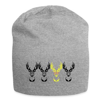 Be different! Réservé Nerd Geek 3c - Bonnet en jersey - gris chiné - Devant