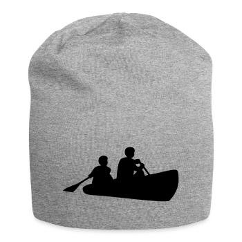 canoe canoeing - Jersey Beanie - heather grey - Front