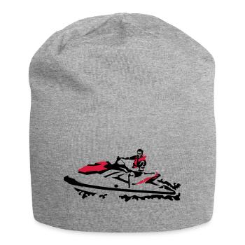 Jetski - Jersey-Beanie - Grau meliert - Vorne