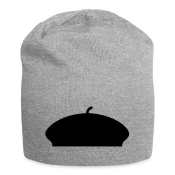 Béret French Hat - Bonnet en jersey - gris chiné - Devant