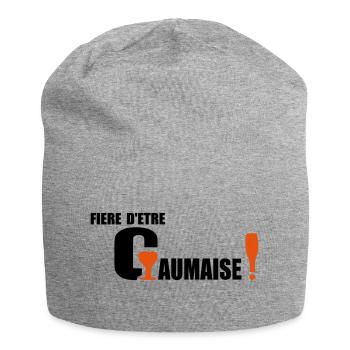 fiere gaumaise - Bonnet en jersey - gris chiné - Devant