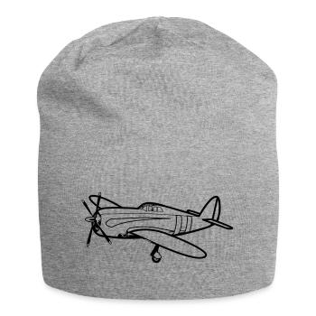flieger - Jersey-Beanie - Grau meliert - Vorne