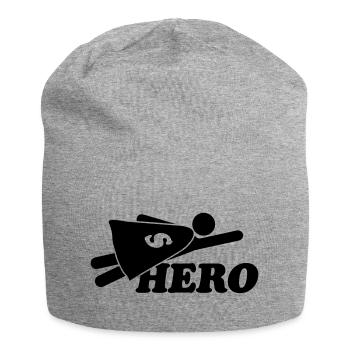 Super Hero Man - Bonnet en jersey - gris chiné - Devant