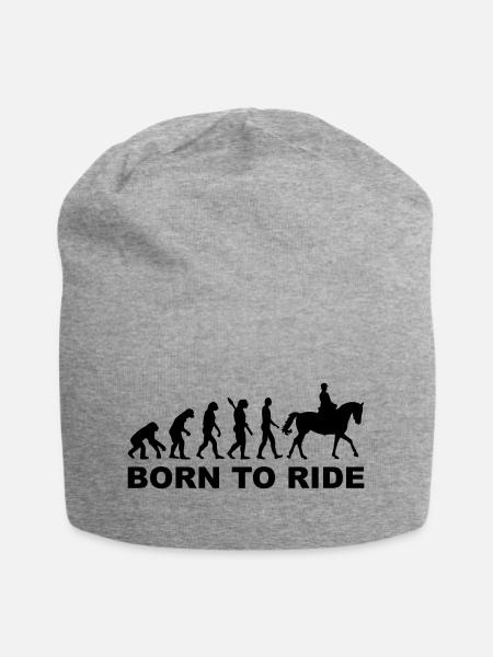 Évolution aller à cheval - Bonnet en jersey - gris chiné