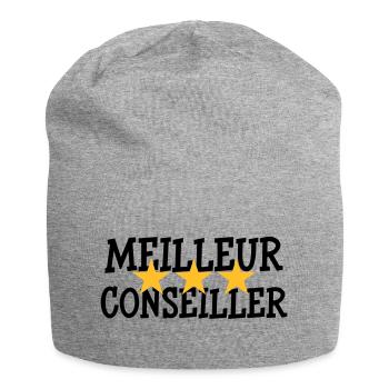 Meilleur Conseiller - Bonnet en jersey - gris chiné - Devant