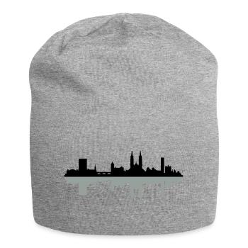 Skyline Basel - Jersey-Beanie - Grau meliert - Vorne