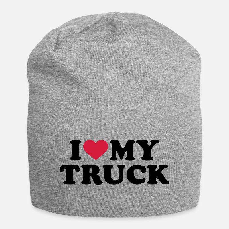 LKW - Jersey-Beanie - Grau meliert