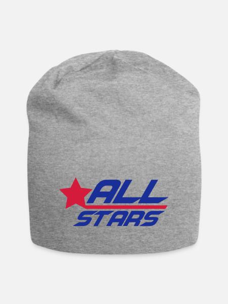 Cool Allstars Logo Design - Jersey-Beanie - Grau meliert