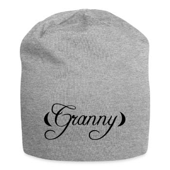 Granny Grandma - Jersey-Beanie - Grau meliert - Vorne