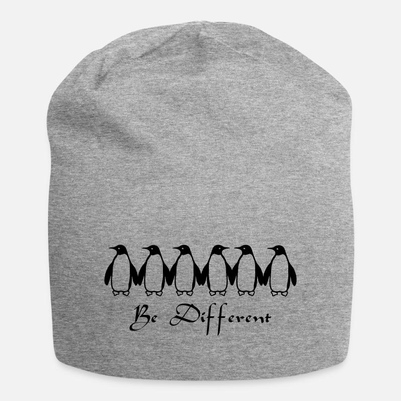 Be Different - Jersey-Beanie - Grau meliert