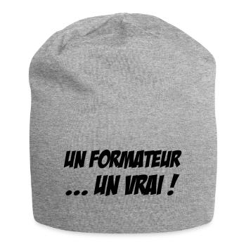 Formateur / Formatrice / Formation / Education - Bonnet en jersey - gris chiné - Devant