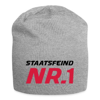staatsfeind2 - Jersey-Beanie - Grau meliert - Vorne