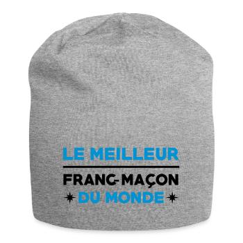 Franc-Maçonnerie / Franc Maçonnerie / Franc Maçon - Bonnet en jersey - gris chiné - Devant
