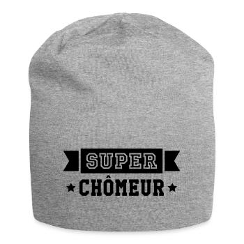 Chômeur / Travail / Chômage / Chomeuse / Emploi - Bonnet en jersey - gris chiné - Devant