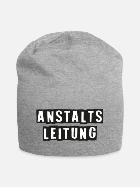 Anstaltsleitung - Jersey-Beanie - Grau meliert