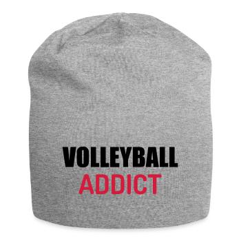 Volleyball - Volley Ball - Volley-Ball - Sport - Jersey Beanie - heather grey - Front