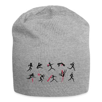 Zehnkampf, Leichtathletik - Jersey-Beanie - Grau meliert - Vorne