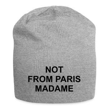 Not from paris madame - Jersey Beanie - heather grey - Front