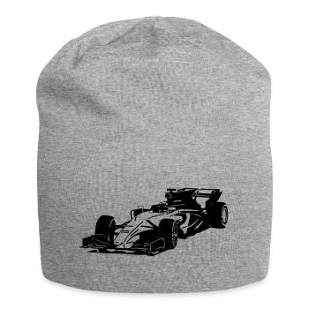 Racecar - Rennauto - Jersey-Beanie - Grau meliert - Vorne