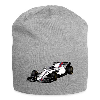 Racecar - Rennauto - Jersey-Beanie - Grau meliert - Vorne