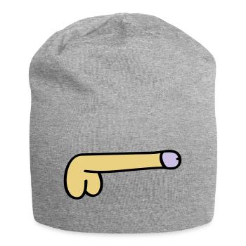 symbol dick - Jersey Beanie - heather grey - Front