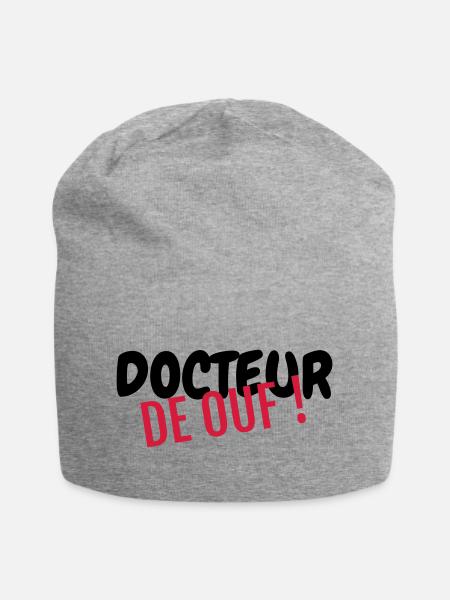 docteur / médecin / hôpital / médecine - Bonnet en jersey - gris chiné