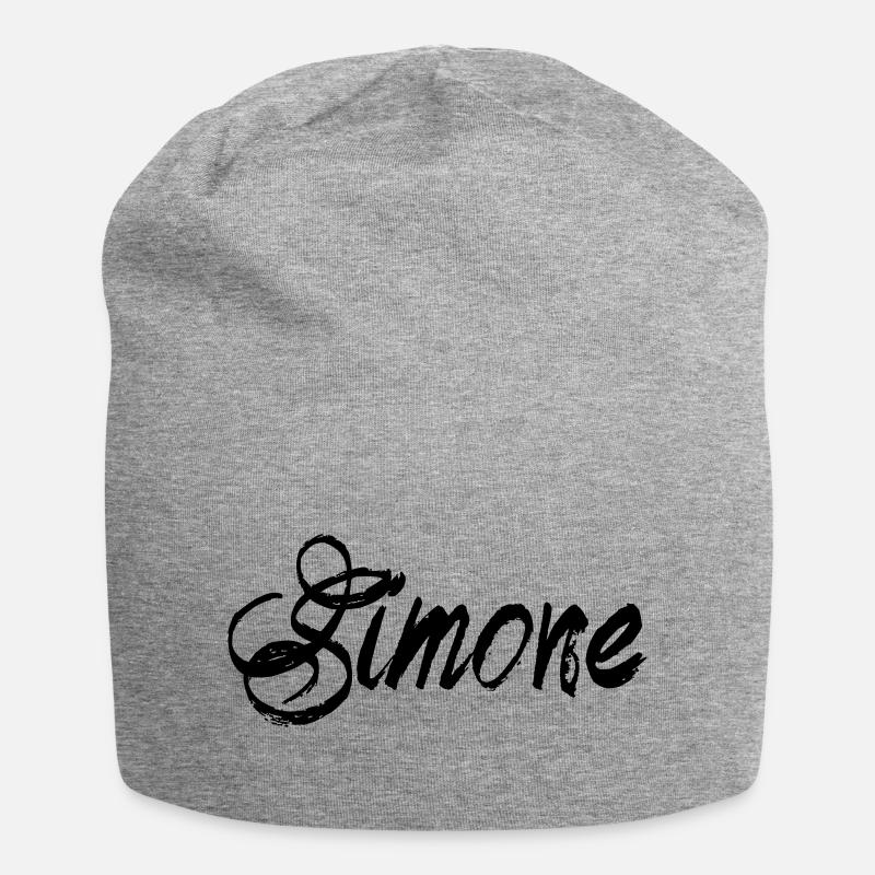 Simone - Bonnet en jersey - gris chiné