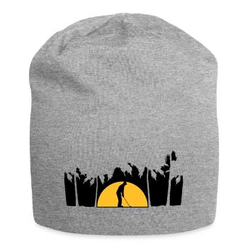 Vacation playing golf - Jersey Beanie - heather grey - Front