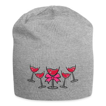 glases wine - Jersey-Beanie - Grau meliert - Vorne