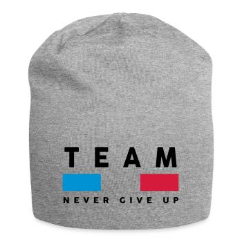 Team - équipe - france - francais - francaise - Bonnet en jersey - gris chiné - Devant