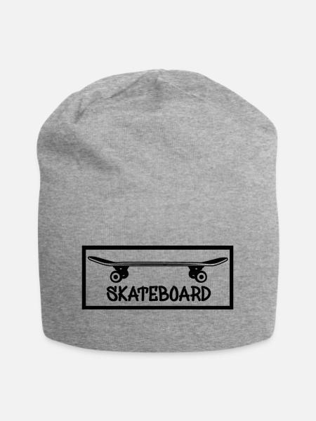 skateboard skaten - Jersey-Beanie - Grau meliert