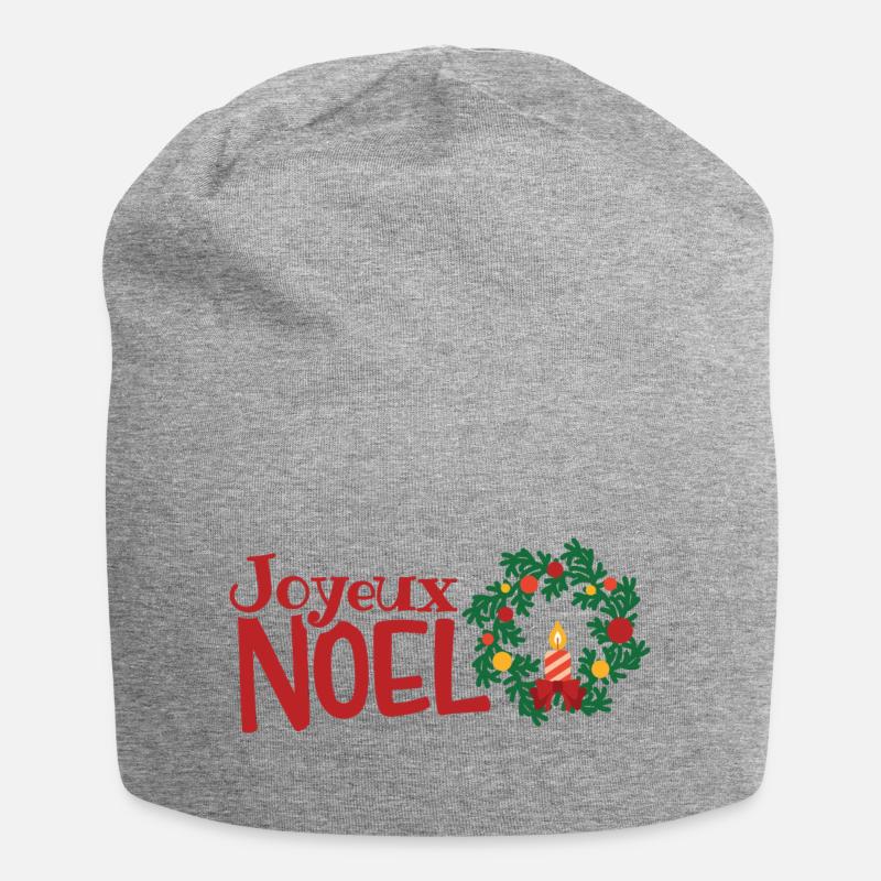 Joyeux Noel - Jersey-Beanie - Grau meliert