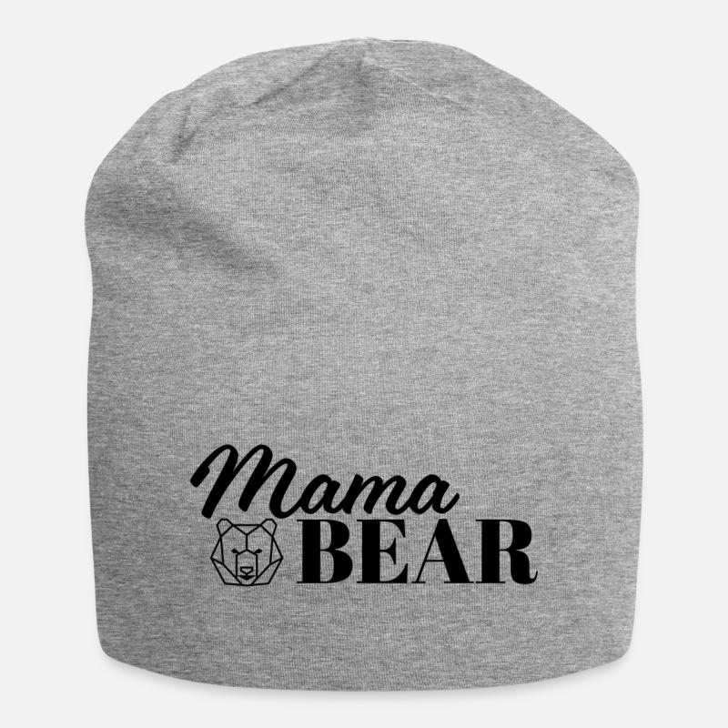 Maman ours - Bonnet en jersey - gris chiné