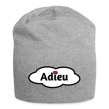 Adieu - Jersey-Beanie - Grau meliert - Vorne