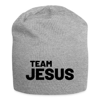 Team Jesus - Jersey Beanie - heather grey - Front