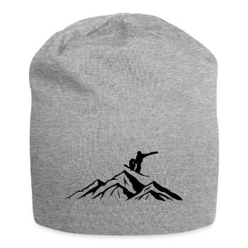Snowboard Snowboarder - Jersey-Beanie - Grau meliert - Vorne