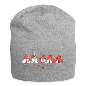Lutin de noël - Bonnet en jersey - gris chiné - Devant