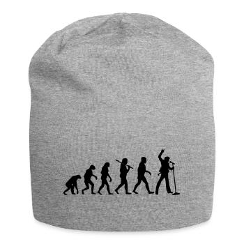 Evolution of Rocksinger - Jersey-Beanie - Grau meliert - Vorne