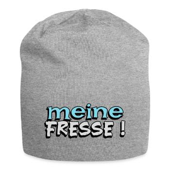 lustige Worte meine Fresse - Jersey-Beanie - Grau meliert - Vorne
