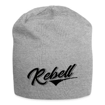 rebel dieb rowdy rebell bandit hustler gang crime - Jersey Beanie - heather grey - Front
