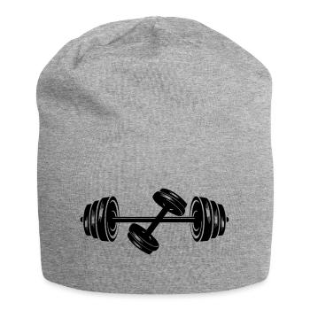Poids disques d’haltères haltères haltères 2 - Bonnet en jersey - gris chiné - Devant