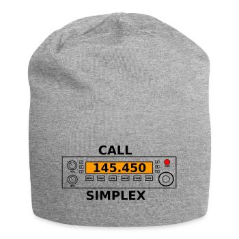 Radio call 145.450 Mhz ham radio - Jersey Beanie - heather grey - Front