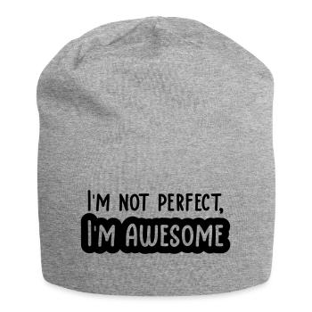 In the not perfect - Jersey Beanie - heather grey - Front