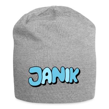 Janik - Jersey Beanie - heather grey - Front