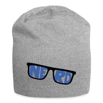 nerd coder server télécharger cyberspace programmeur - Bonnet en jersey - gris chiné - Devant