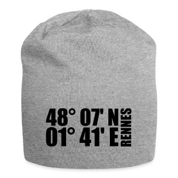 Rennes coordinates - Jersey Beanie - heather grey - Front
