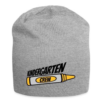 Kindergarten Crew Wax Crayon Team - Jersey Beanie - heather grey - Front