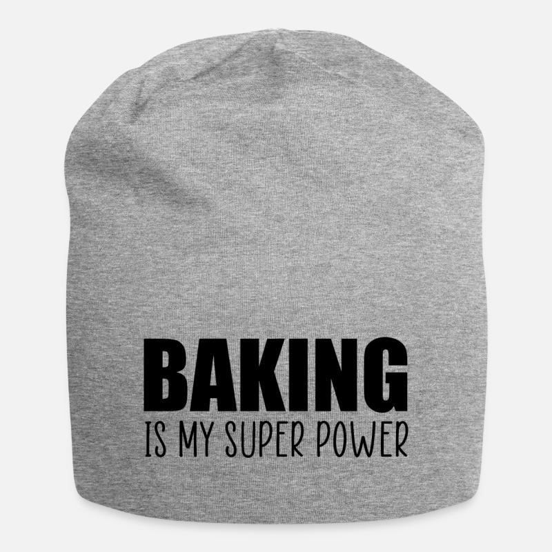 La cuisson est mon super pouvoir - Bonnet en jersey - gris chiné
