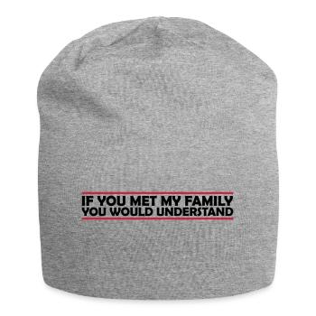 you would understand quote - Jersey Beanie - heather grey - Front