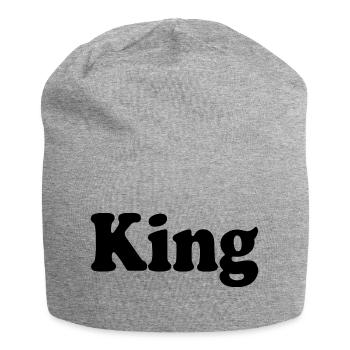 King - Jersey Beanie - heather grey - Front